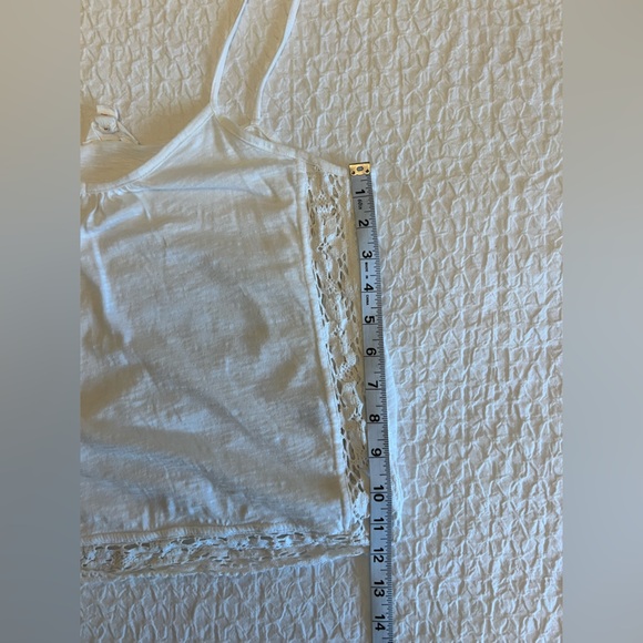 White Lacey Boho Tank Top - Picture 8 of 9